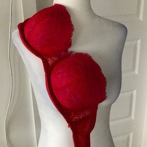 La SENZA Red Strapless Bra